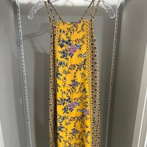 Yellow dress with flowers